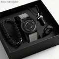 4pc/Set Men's Fashion Watches and Accessories, Business Fashion Watches, Perfect for Daily Commuting, Perfect Gift for Friends