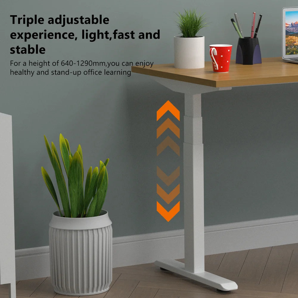 Ergonomic up and Down Desk Adjustable Height Standing Workstation for Home Office Customizable Design Perfect