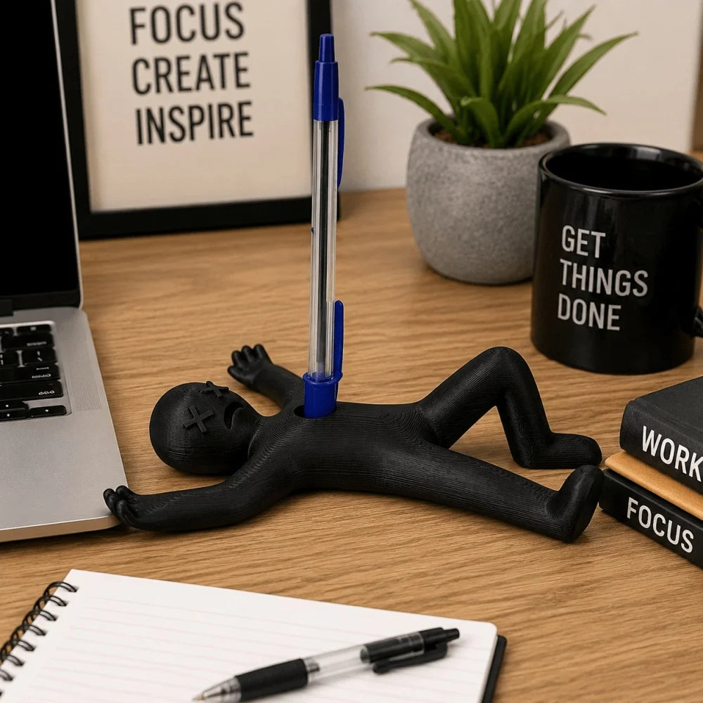 Creative Pen Holder Desk Organizer Multi-Pen Compatible Fun Stationery Gift Desktop Ornament Pen Stand Office Desk Accessories