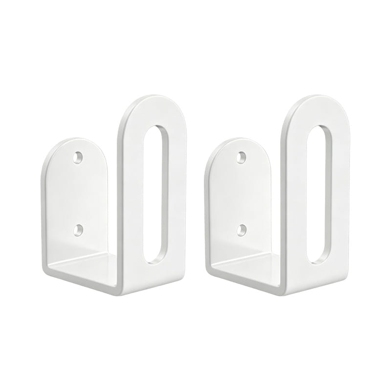 supports d’étagère murale en plastique blanc, conçus pour une boîte de rangement pour routeur murale dotée de fonctions de dissipation thermique.