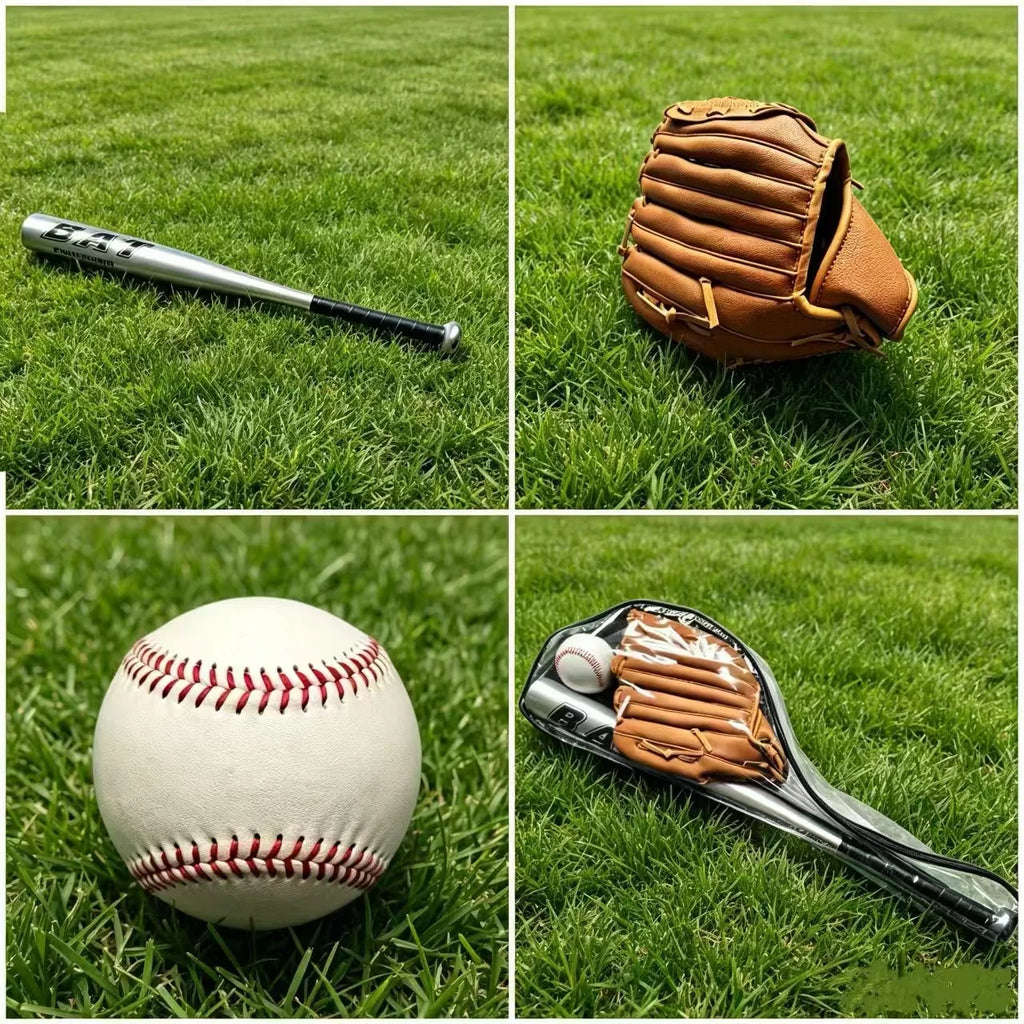 3 In 1 Baseball Set for Beginners,Baseball Bat/Baseball Glove/Soft Baseball Balls,Outdoor Backyard Training Sports Kit,Gift