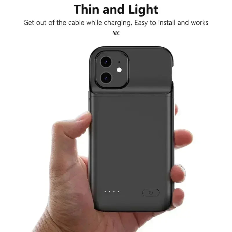 10000mAh Battery Case for Iphone 12 11 13 15 Pro Max Mini Power Bank Charger Cover for IPhone X S Max XR 7 8 6S Plus SE2020 Case