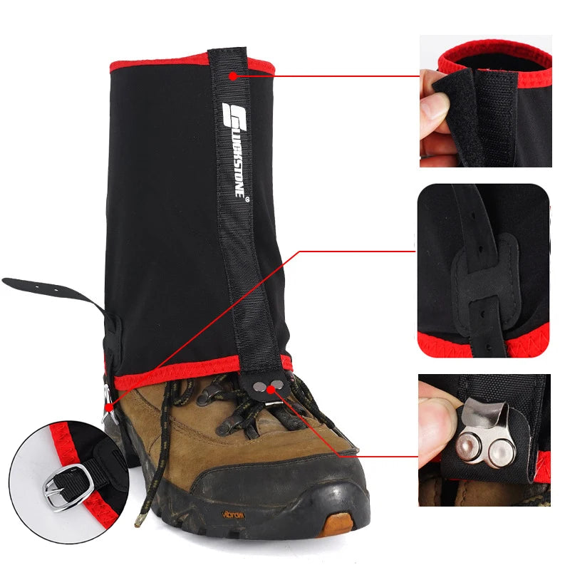 Trail Running Gaiters Low Snow Hiking Gaiters Ankle Gaiters For Hiking Boots Elastic Outdoor Gaiters For Camping Trekking