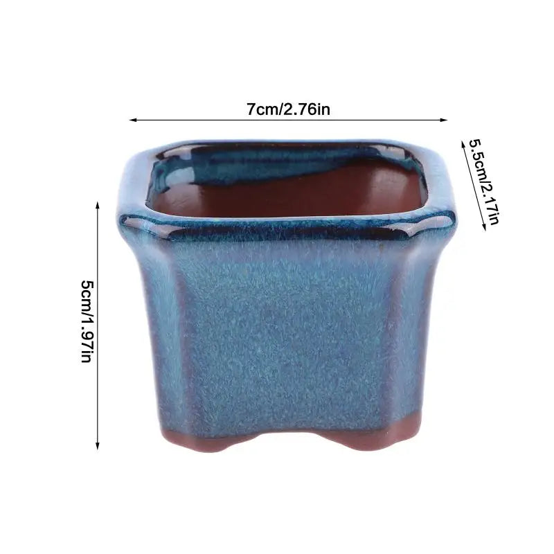 3PCS Ceramic  Plant Pots Mini Planters Cute Design for Desk Dining Table Room Decoration