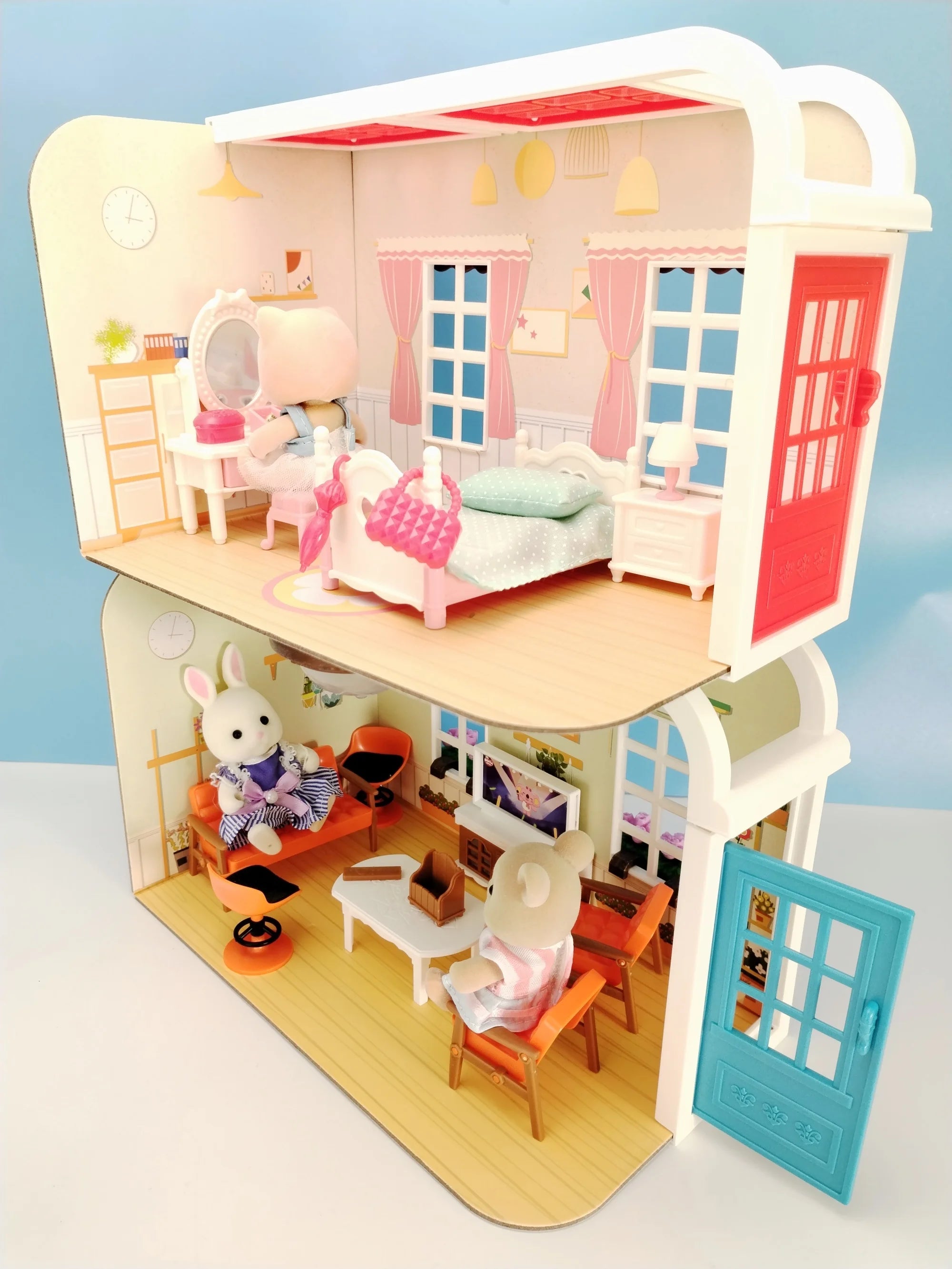 Miniature Items Dollhouse Accessories And Furniture Mini Toys Set Home Shop Scene Livingroom Pretend Playset Kids Toys Gifts