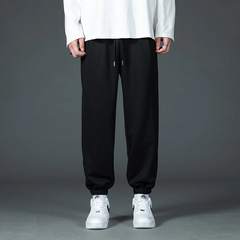 Men's Casual Pants Spring Autumn 2024 New Sports Casual Men's Feet Thin Breathable Comfortable Summer Gray Casual Sweat Pants