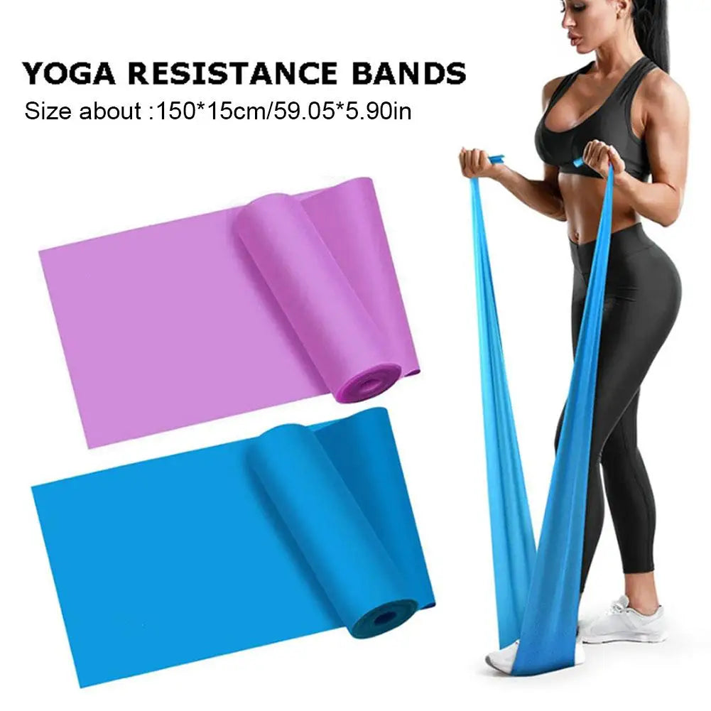 Resistance Bands for Working Out, Yoga Exercise Fitness Pilates Elastic Strap Band Latex-Free Sports Stretch Bands for Women Men