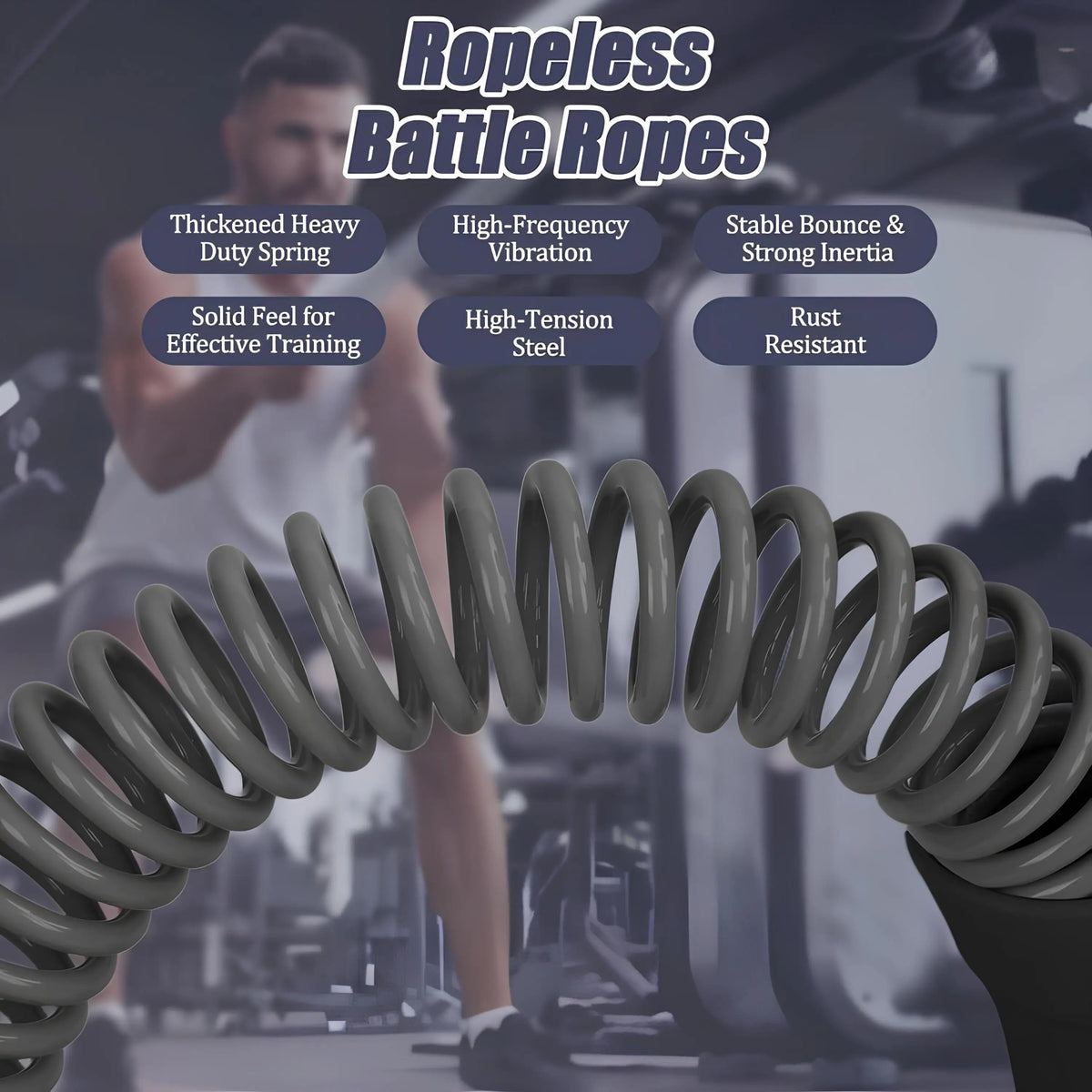 Heavy Duty Cordless Ropeless Jump Rope Weighted Quiet Battle Ropes For Home Gym Cardio Workout Men Women