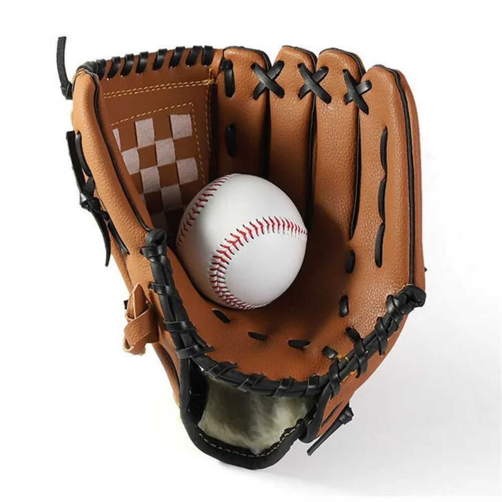 Baseball Softball Catcher Glove, Left Hand Outdoor Training Equipment, Suitable for Kids, Teenagers and Adult Players