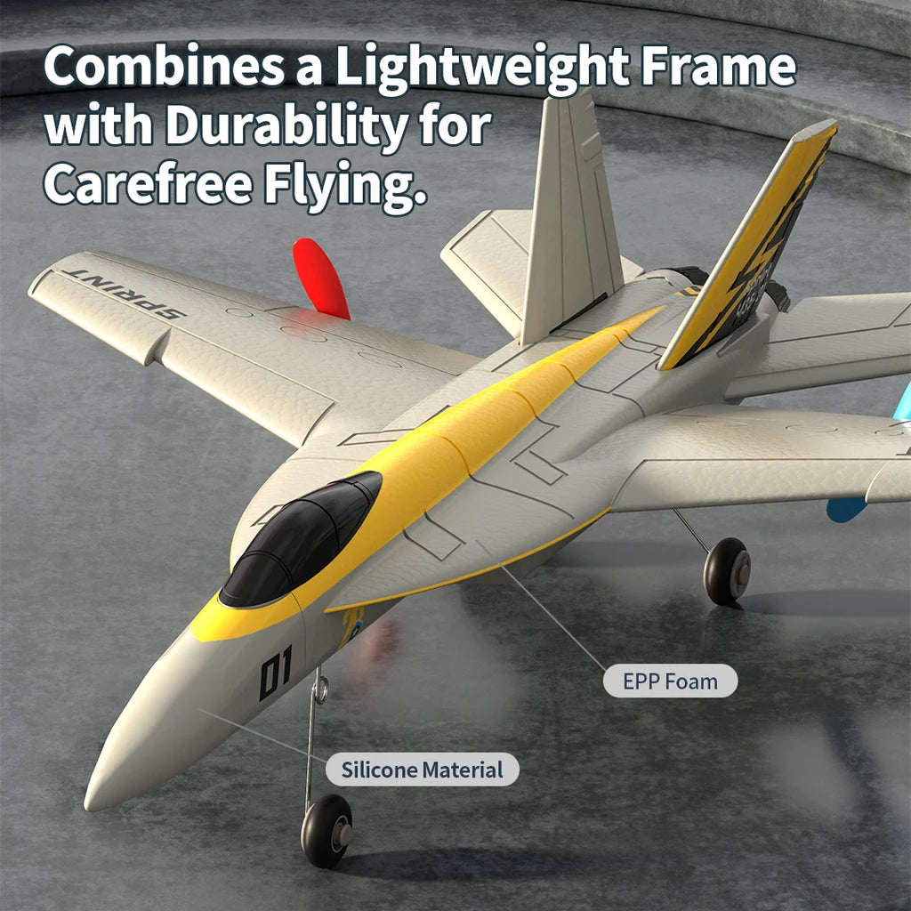 F18 Hornet RC Glider 2.4G 2CH 6-Axis Stability Remote Control Foam Aircraft With LED Lights Hand Throwing Airplane RC Toys Gifts