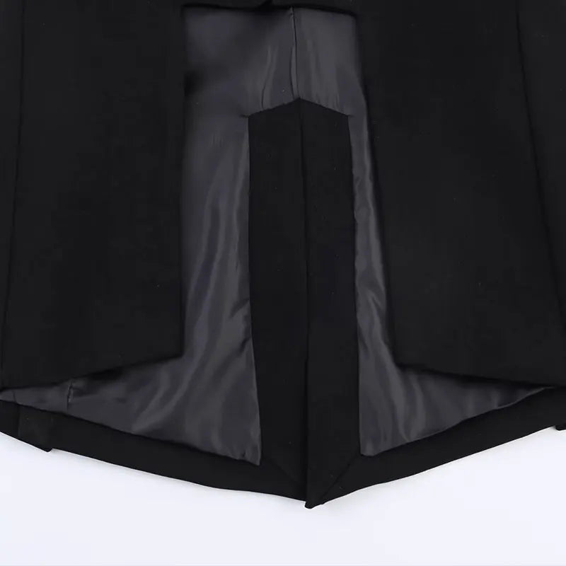 NLZGMSJ 2026 Spring Fashion Vintage Asymmetry Stylish Long Women Blazer Office Lady Fashion Jacket Female Blazer
