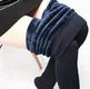 4Pairs Women Winter Leggings Warm Leggins High Waist Solid Color Velvet Women Thickened Velvet Leggings Stretchy Black Leggings
