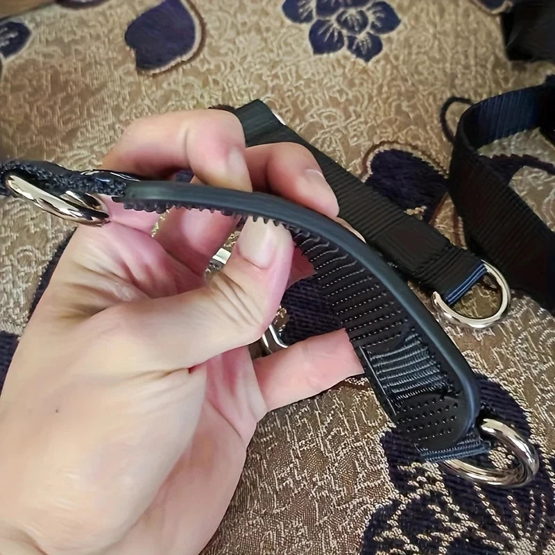 10-inch multifunctional non-slip safety belt, fitness ring horizontal bar, double-layer strap, sandbag swing connecting belt.