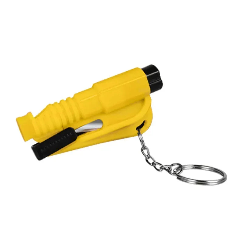 Safety Hammer with Rescue Whistle, Car Escape Tool 3-in-1 Window Breaker Seatbelt Cutter, Compact Emergency Escape Tool for Car