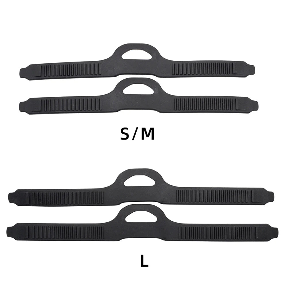 1 Pair Adjustable Scuba Diving Fins Accessories Swimming Fins Straps With Quick Release Buckles Fin Flippers Strap TPR Fin