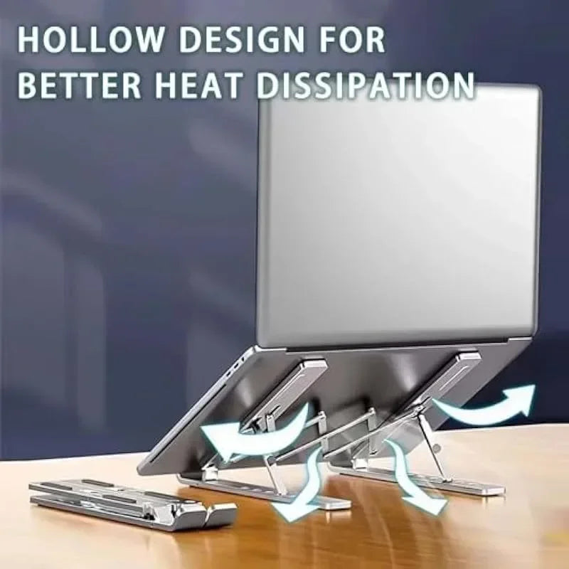Aluminum Portable Laptop Stand Holder Accessories Macbook Air Pro Notebook Support Computer Bracket Foldable Lap Top Base for Pc