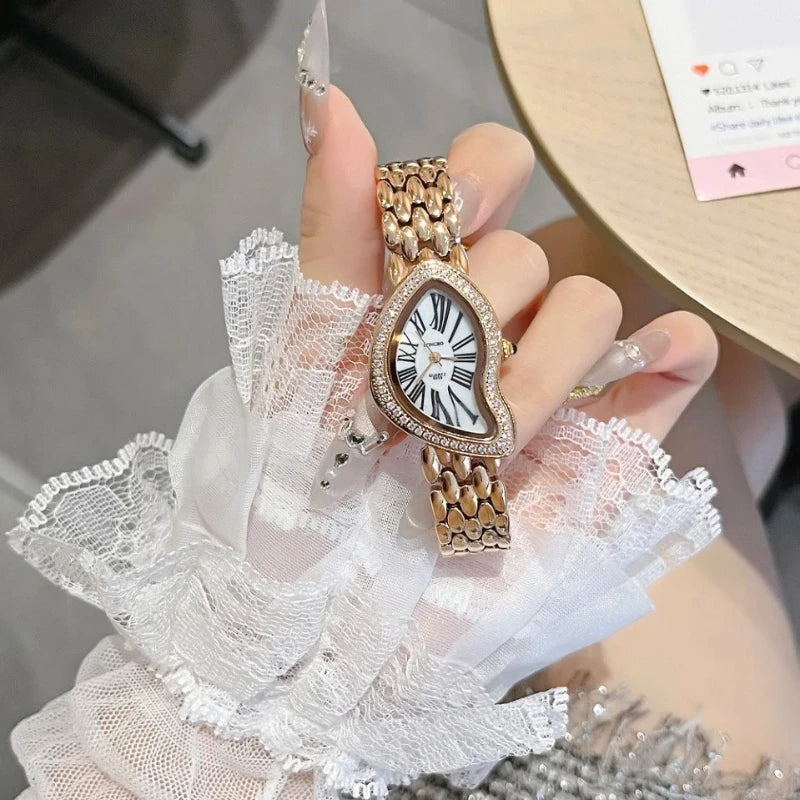 Women'S Watch With Stainless Steel Strap, Genuine Designer Watch, Luxurious And Sophisticated, Perfect Gift For Your Girlfriend.