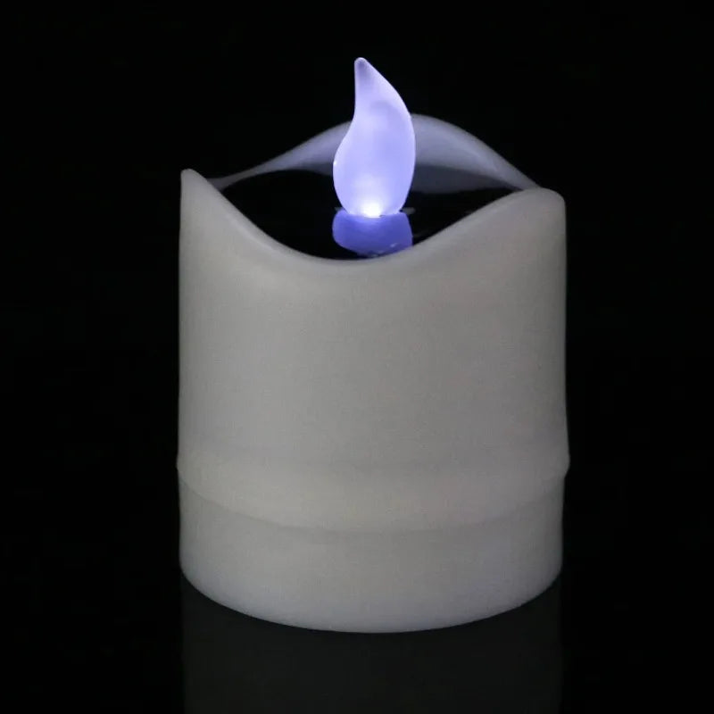 Solar Energy LED Light Candle Lamp Waterproof Nightlight for Home Decoration Yellow Flameless Fake Electronic Candle