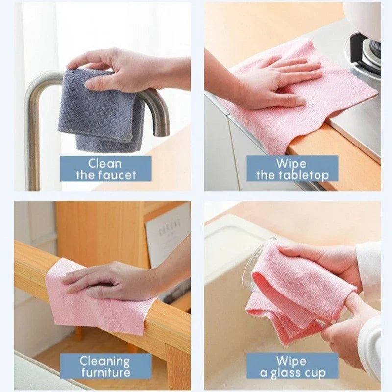 Kitchen Cloth Reusable Cleaning Erase Household Kitchen Cloth Towel Roll Rag Cleaning Tissue Replacement 1 Roll 20 Pieces