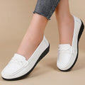 Woman Shoes 2025 New Soft Leather Flat Shoes Women's Loafers Flats Casual Shoes Women Footwear Female White Zapatos De Mujer
