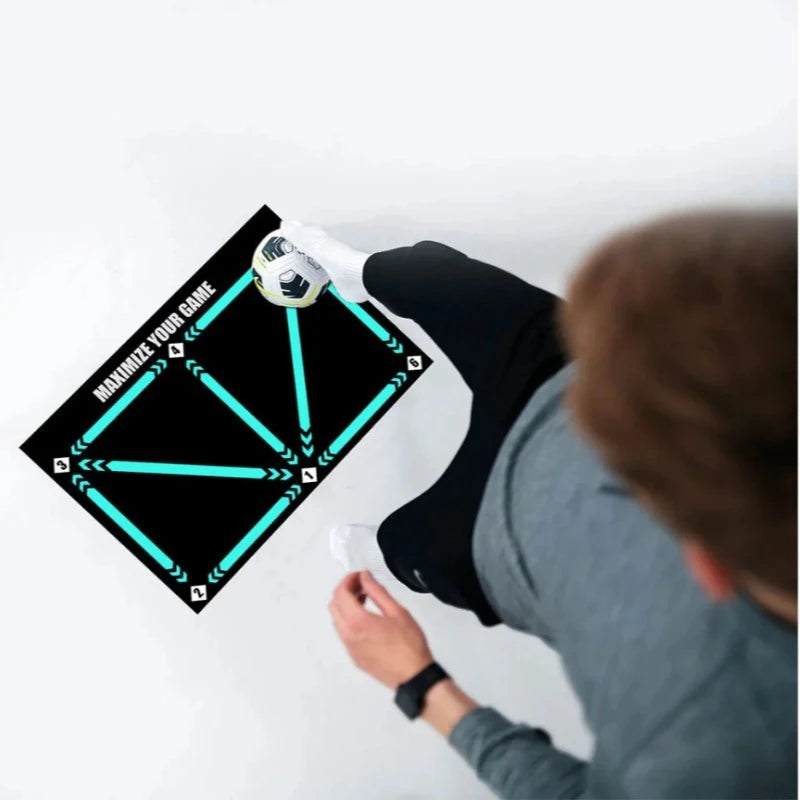 Football Training Mat Durable Non Slip Foldable Kids Adults Dribble Training Mat Football Training Indoor Ourdoor Equipment