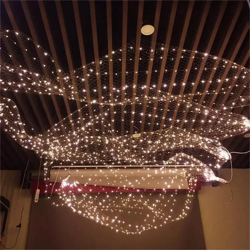 Wedding LED Decorative Light String DIY Atmosphere Light Festival Party Christmas Decoration Starry Sky Mesh Light Shaped Lamp