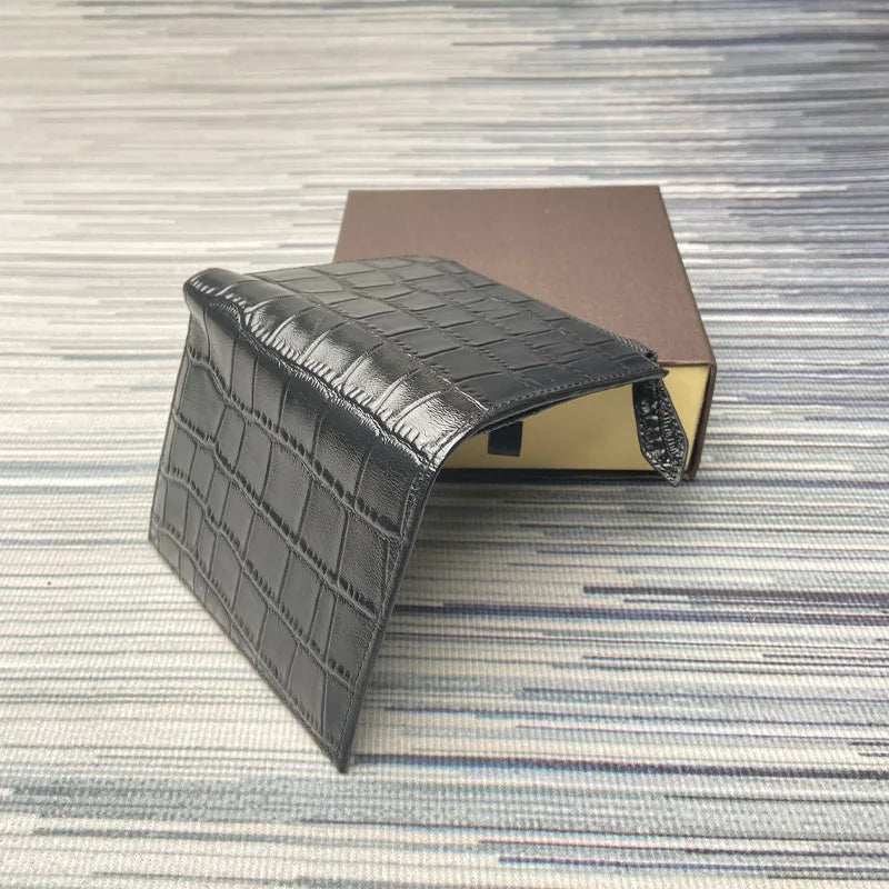 Genuine Leather Wallet For Men Top quality luxury Zipper Coin Bag Card Holder Women Purses Real Crocodile Leather Unisex Wallet