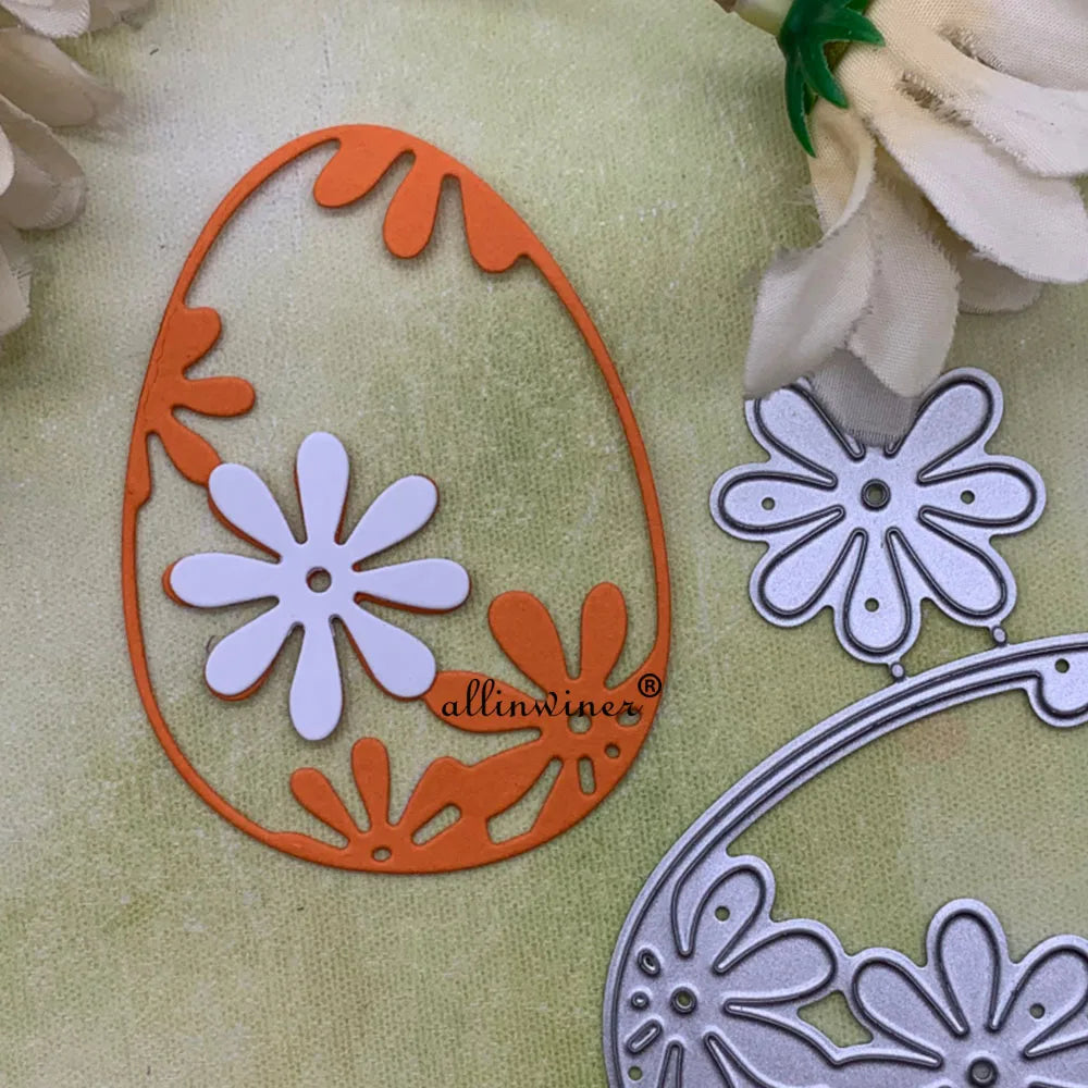 Easter Flowers Eggs Metal Cutting Dies Stencils For DIY Scrapbooking Decorative Embossing Handcraft Die Cutting Template