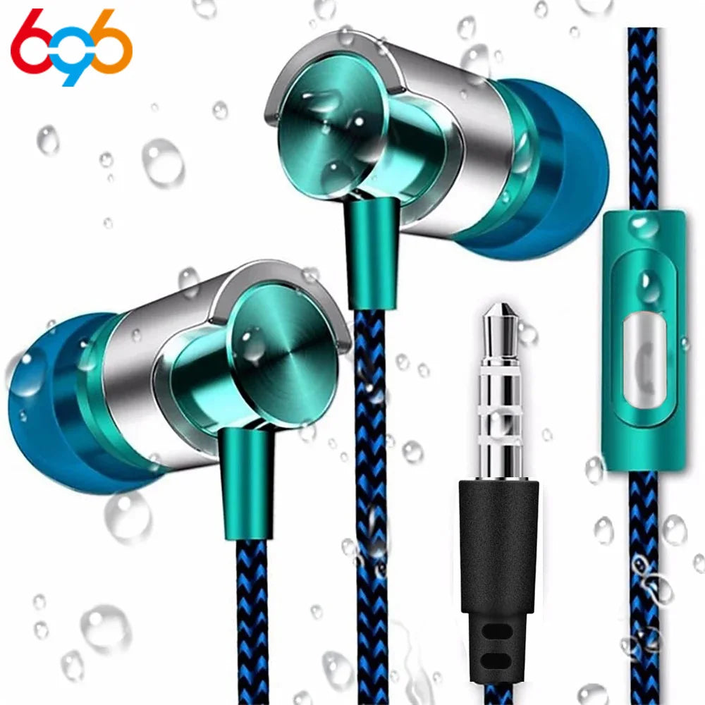 Wired In-ear Earphone In Ear Noise Cancellation Ergonomic Design Stereo Sports Music Headphones For Mobile Phone Everyday Use