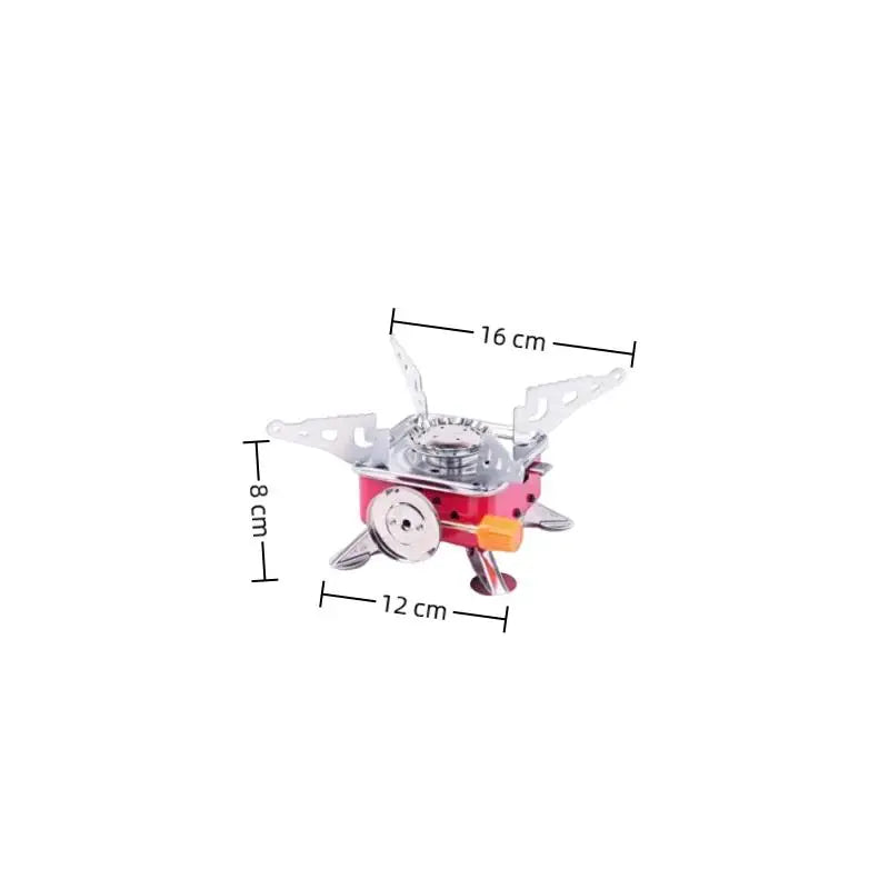 Camping Gas Stove Portable Foldable Windproof Rust Resistant for Hiking Backpacking Picnic BBQ Campsite Use