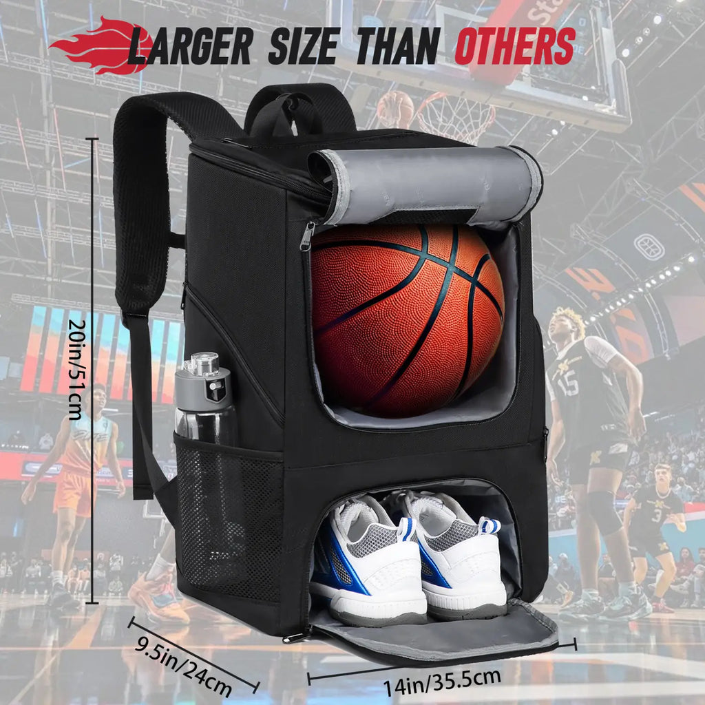 Basketball Backpack Sport Outdoor Football Volleyball Storage Bags with Separate Shoes Compartment Training Sports Backpack