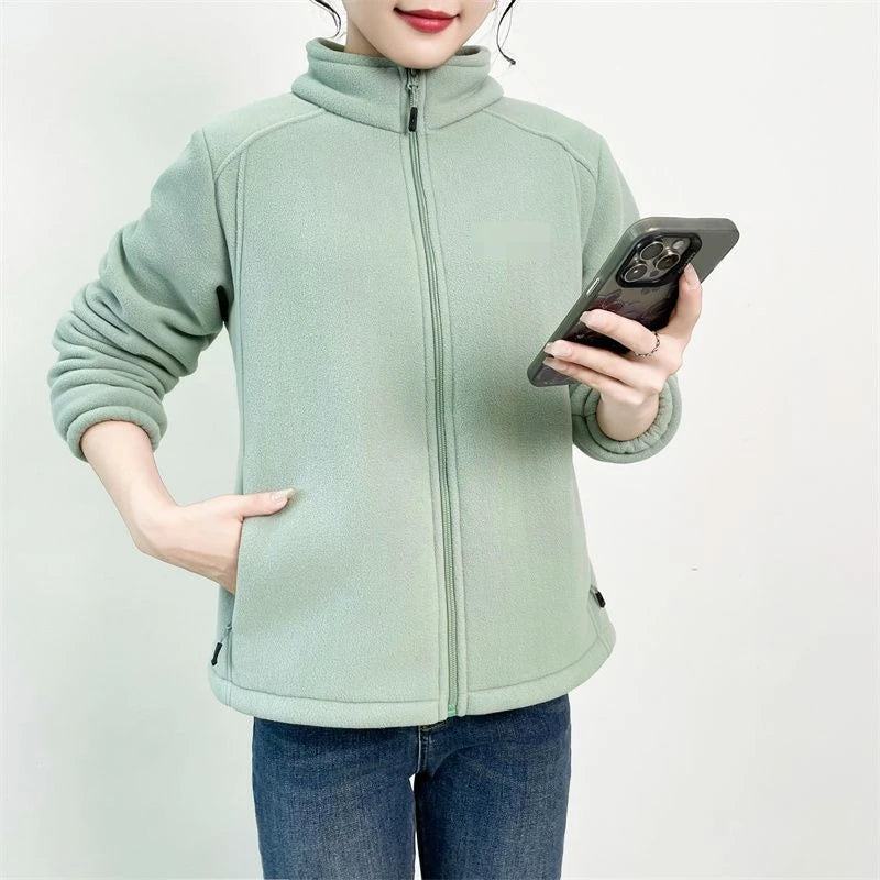 Womens Winter Sports Running Jackets Fleece Hiking Camping Thermal Warm Coat Windbreaker Jogging Coats Winter Clothes