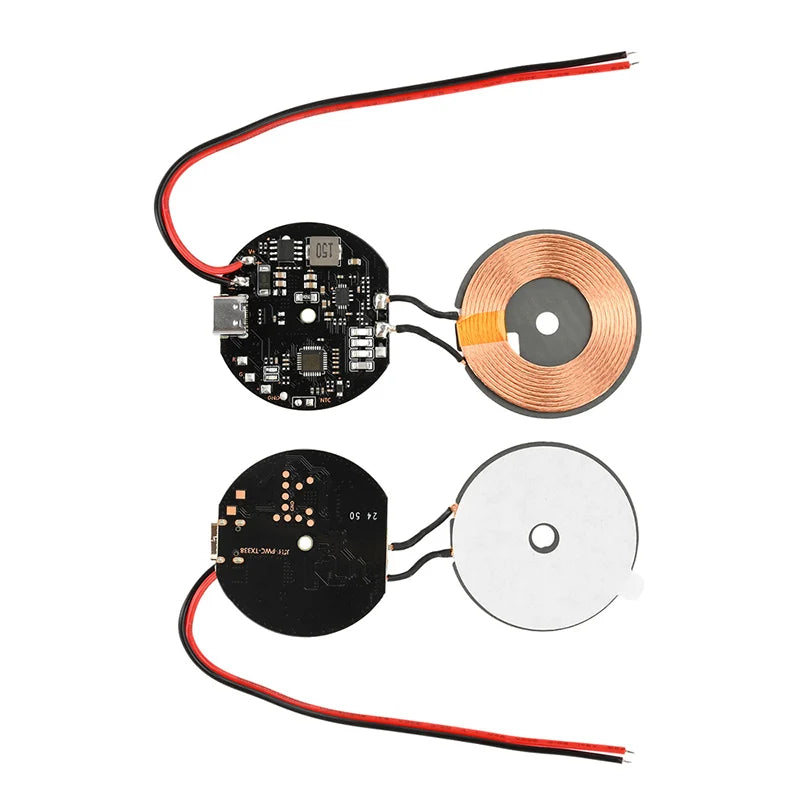 20W High Power Car Wireless Charging Module 12V 24V Mobile Phone Battery Car Modification Wireless Charging Motherboard Pcba
