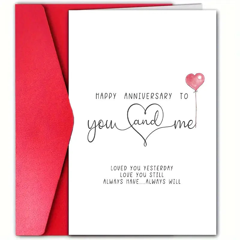 1 Special Anniversary Greeting Card, Perfect for Valentine's Day and Anniversaries, A Unique Valentine's Day Greeting Card