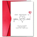 1 Special Anniversary Greeting Card, Perfect for Valentine's Day and Anniversaries, A Unique Valentine's Day Greeting Card