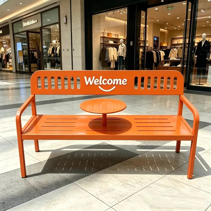 Leisure Patio Benches Backrest Dopamine Patio Benches Rustproof Waterproof Big Balcony Seat Modern Sturdy Outdoor Furniture