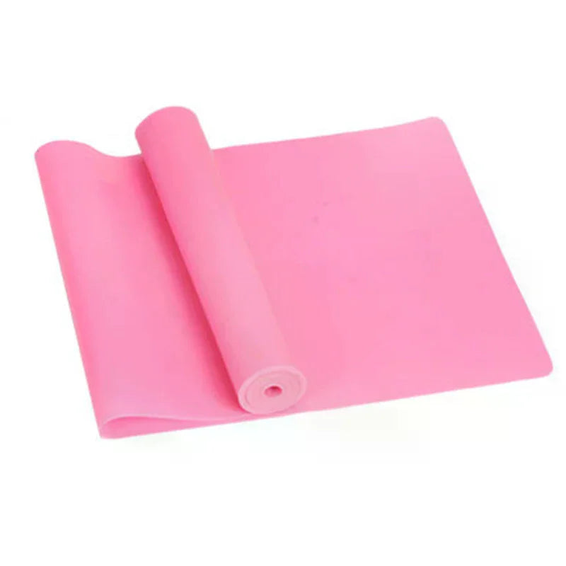 150*15cm Yoga Tension Band Resistance Bands Gym Elastic Gum Strength Pilates Cross Fit Rubber Pull Band Gym Sports Exercise Band