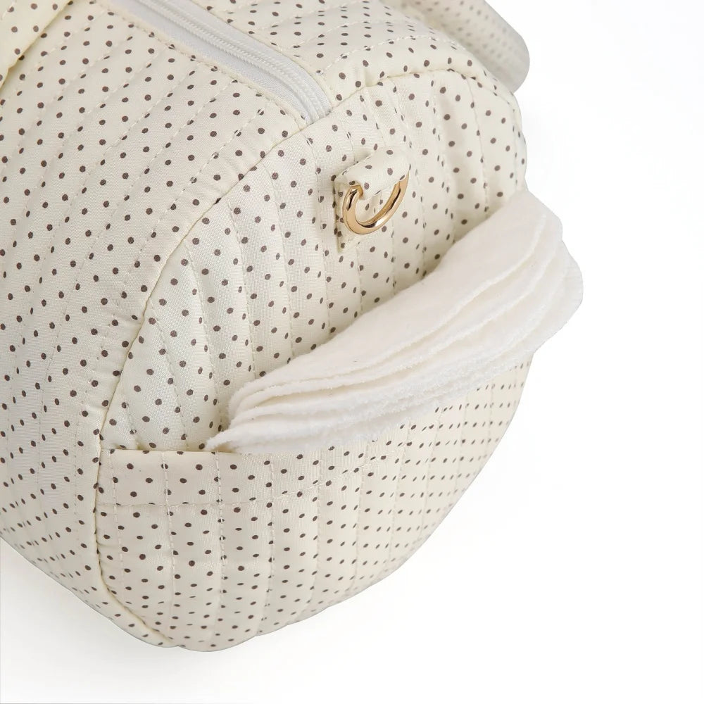 Quilted Travel Baby Stroller Storage Bag Large Capacity Pram Buggys Organizer Travel Tote With Two Stroller Straps For Nappy