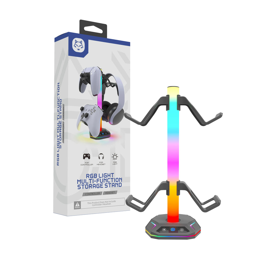 For Playstation5 Controller Holder Earphone Hanger Accessories Gaming RGB Headphone Stand for Desktop Gamer PS4 Xbox PS5 Gamepad