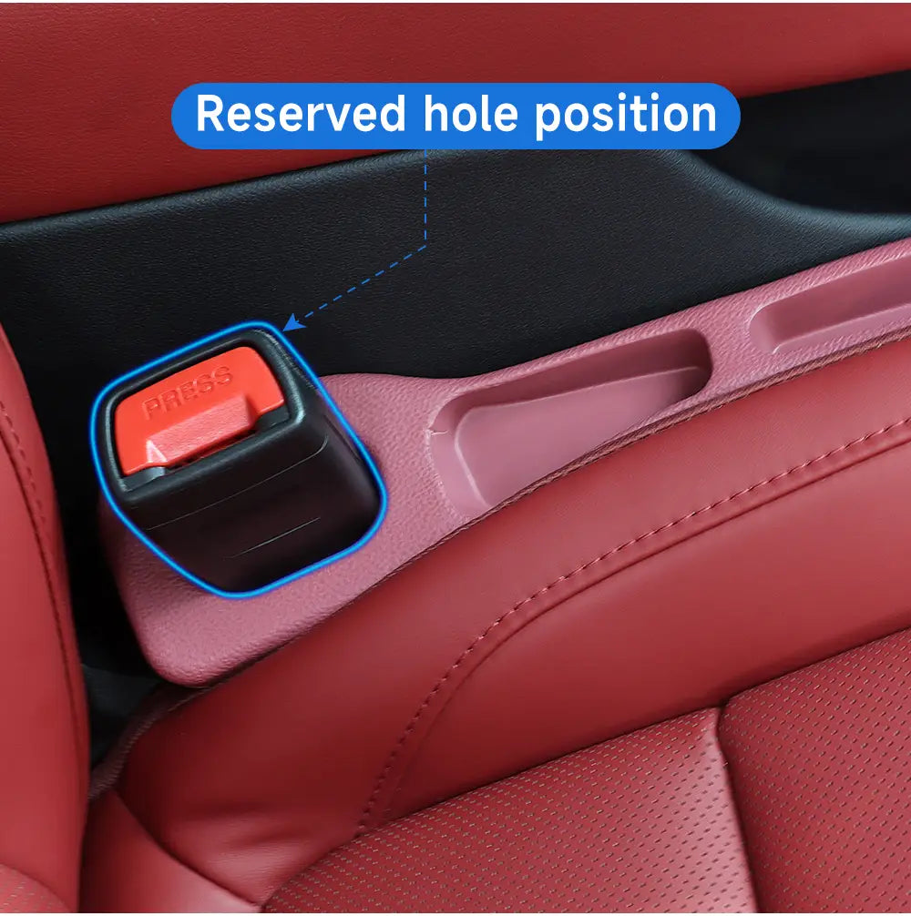 Bouton d’accoudoir de siège en plastique rouge et noir avec étiquette de pression, pour comblement d’interstice de siège de la classe AMG GLC de Mercedes-Benz