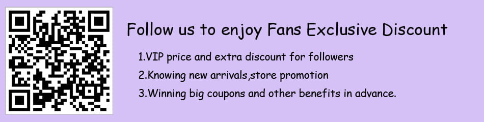 bannière promotionnelle violette avec texte noir annonçant des réductions et avantages réservés aux fans, pour pancarte de bienvenue personnalisée pour baby shower ronde sur panneau KT.