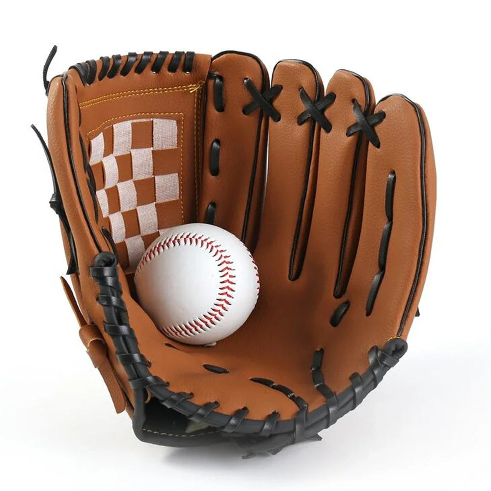 Baseball Softball Catcher Glove, Left Hand Outdoor Training Equipment, Suitable for Kids, Teenagers and Adult Players