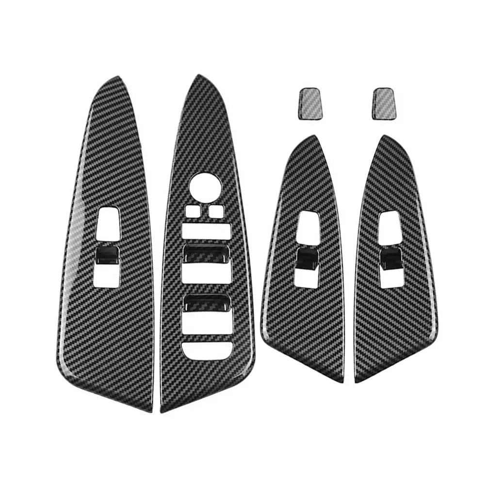 Car Interior ABS Carbon Fiber Accessories for Kia Sportage NQ5 2022-2024 Instrument Console Gear Water Cup Cover Air Vent Trims