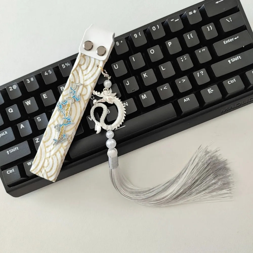Chinese Retro Style for Wooting Decoration Keyboard Ribbon Personalization Customized Modification Gaming Accessories Gifts