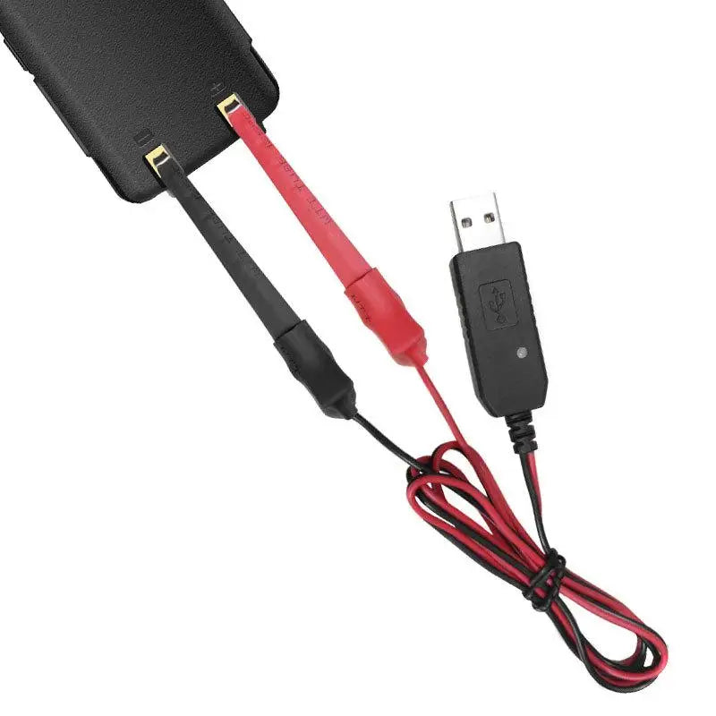 1Pcs Universal USB Charger Cable For UV-5R UV-82 BF-888S TYT Retevis Two Way Radio With Indicator Light Walkie Talkie Accessory