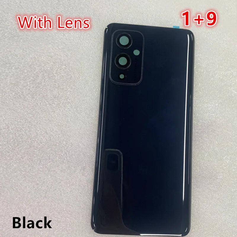 Oneplus9 Housing For Oneplus 9 One Plus 6.55" Glass Battery Back Cover Repair Replace Door Phone Rear Case + Camera Lens