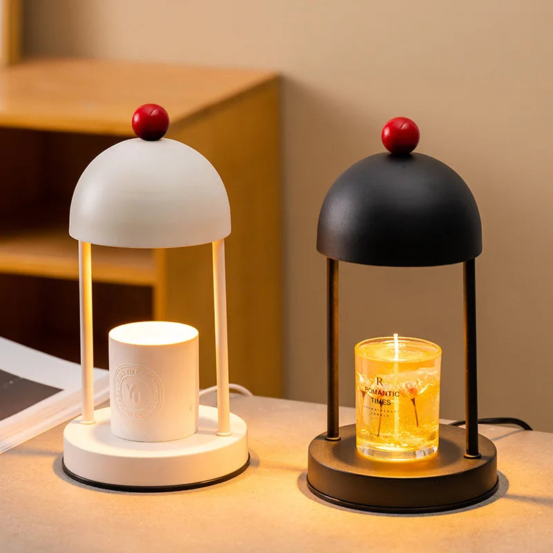 Elegant Wax Melting Lamp Romantic Scented Night Light for Home Bedroom Iron Craft Decor