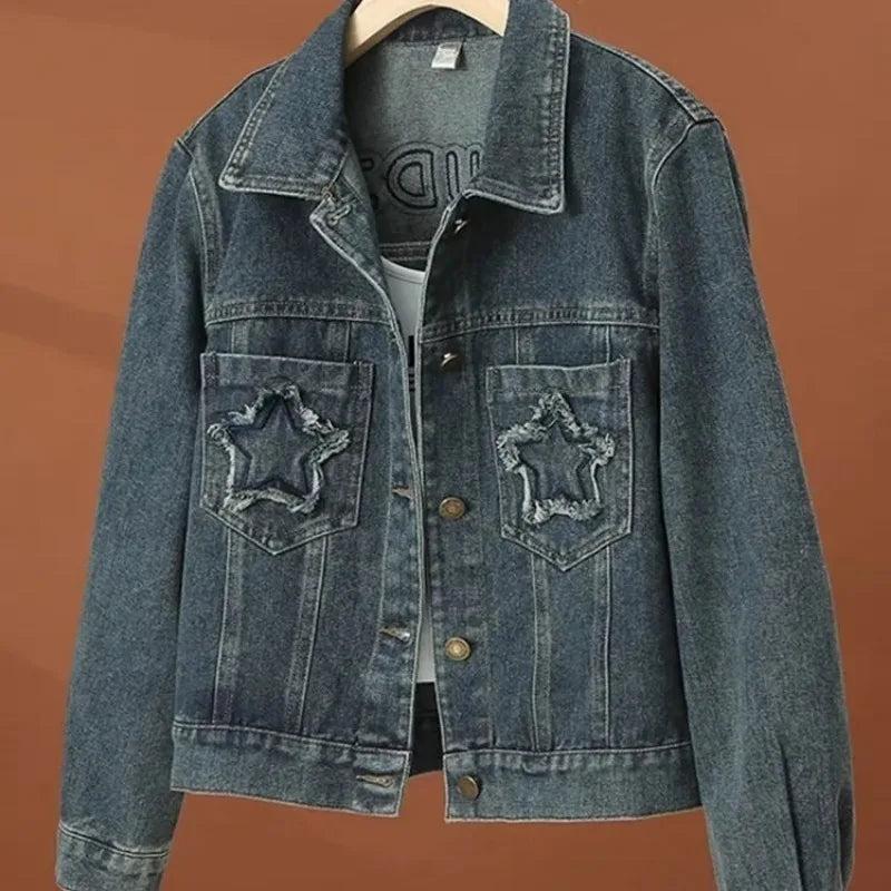 Short Denim Jacket for Women 2025 New Autumn Jacket Outer Slim Casual Women's Top