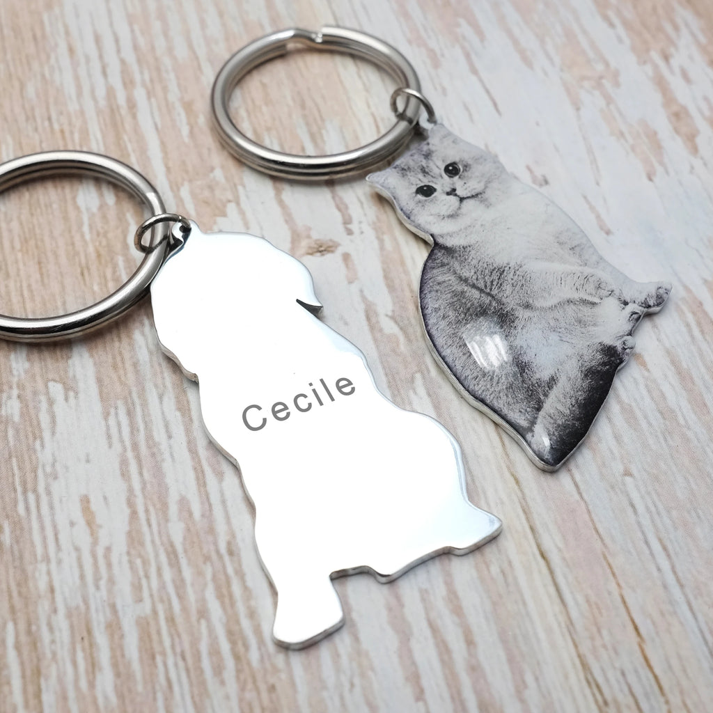 Custom Keychain Personalized Photo Keychain Pet Picture Keyring Pet Photo Keychain Customized Photo Jewelry Dog Memorial Gift