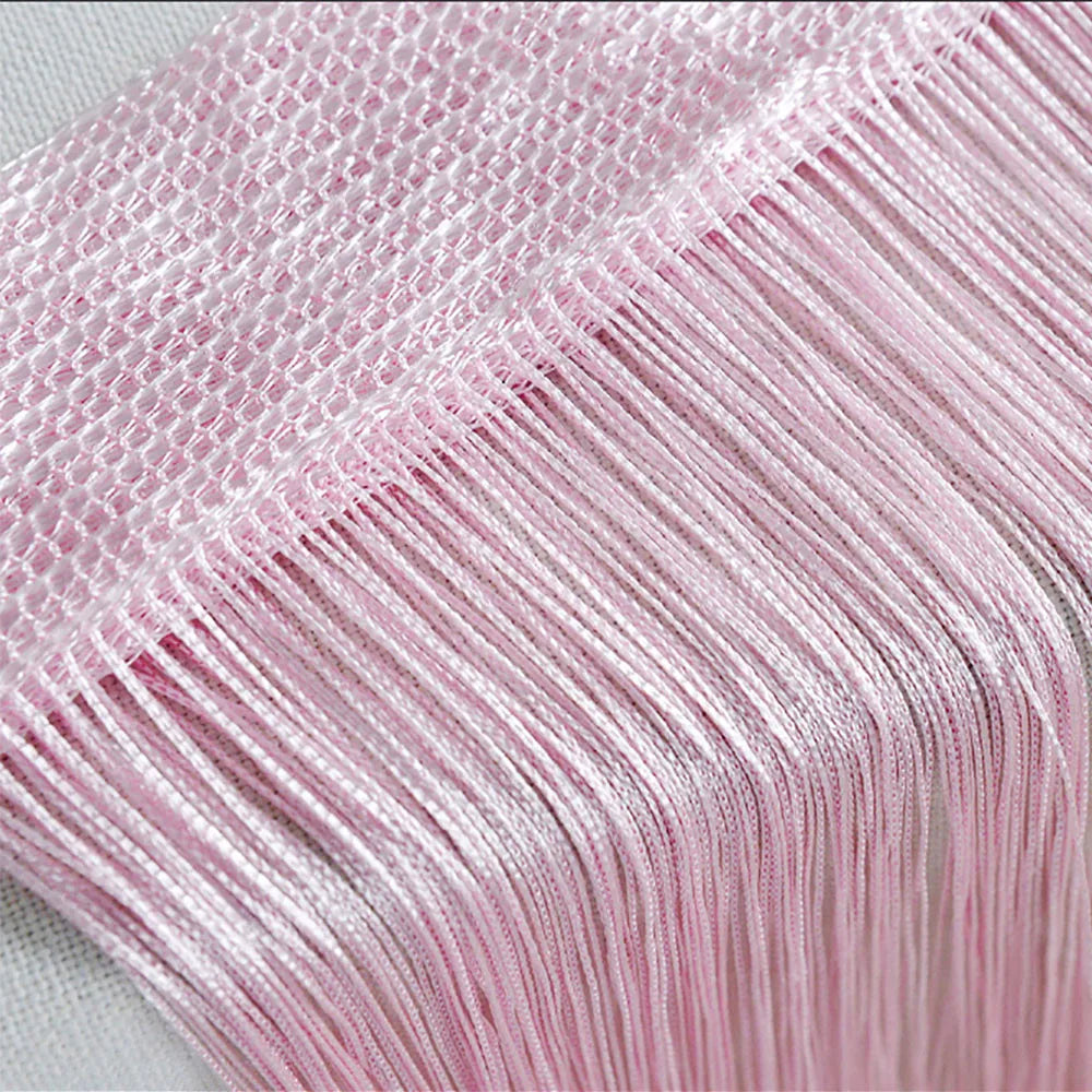 Curtains For Living Room 50CMX200CM Thread Curtain For Living Room Door Wall Window Panel Room Divider Decorative Tassel Curtain
